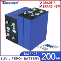 200AH LIFEPO4 Batterij Oplaadbare 3.2V Bateria Grade A gloednieuwe lithiumijzerfosfaat Prismatische cellen voor zonnestrafelaar RV