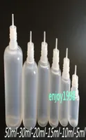 Needle Bottle 5ml 10ml 15ml 20ml 30ml 50ml Soft Dropper bottles with CHILD Proof Caps Store most liquid vape juice bottles wholesa2036955
