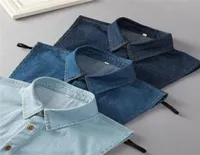 fashion accessory denim Detachable collars for man woman Fake Collar size L XL XXL blue Classic jeans Shirt Collars large All Matc1670184