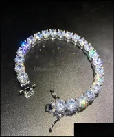 Braceletas de tenis de diamante de joyas para hombres Gold Sier Hip Hop Joyería de alta calidad de 8 mm Pulsera de circón Entrega de caída 2021 MCHVR1620819