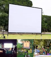 Écrans de projection 150 pouces 43 Écran de cinéma pliant portable HD Creaseresist Indoor Outdoor Projecteur pour Home Theatre Office EL9622821