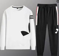 sport Brand Casual Mens Tracksuit Hip Hop crew neck Sweat Suits Sets Hooded Tracksuits Male Streetwear Jogger Top Sweatpants Set Plus Size 4XL