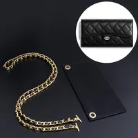 Bag Accessories DIY Kit Real Cowhide Leather Chain Insert Change Your Classic Long Flap Wallet To A Small Crossbody Purse2395