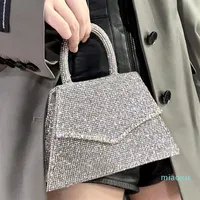 Evening Bags Arrival Fashion Diamonds Box Shape Casual Female Handbag Top Handle Bag Party Purse Ladies Crossbody Messenger305v