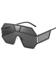 new 2019 pilot square sunglasses men brand designer metal frame oversized sunglasses for women top fashion eyewear uv400 mirror2992162