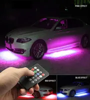 4x Car Chassis Decorative Waterproof LED Ambient Strip Lights Car Underglow Atmosphere RGB Lamp Bar Truck Side Light Accessories9053118