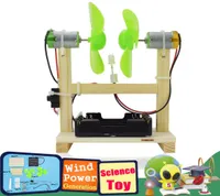 Wind Power Generation Model Kit Science Experiment Toys for Kids Exploring Physics Educational Handmade Assembling Toys Gifts6923292