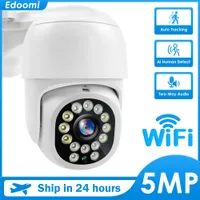 IP Cameras 5MP IP WiFi 1080P PTZ CCTV Security Protection Outdoor Auto Tracking 4X Digital Zoom Mini Surveillance Camera Night Version T221205