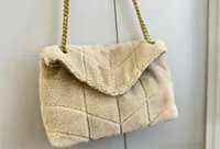 Wool cloth loulou bags handbag qualited cashmere shoulder bag women messenger luxury designer Chain fashion hasp cross body handbags wallets flap totes purse