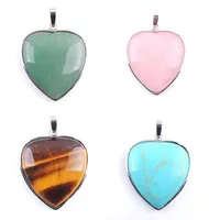 Wojiaer Love Heart Design Pendant Natural Jewelry Milky Way Blue Sand Gemstone Female Valentine039S Day Gift BN3188627670