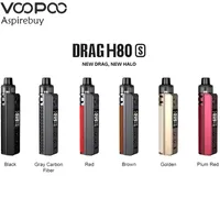 VOOPOO Drag H80S Kit 80W Smart Mod & PNP Pod II 4.5ml Fit PNP-TW30 0.3ohm TW15 0.15ohm Electronic Cigarette Vaporizer Authentic