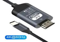 Audio Cables Connectors Type C к кабелю 4K60HZ Uhduhr USB для Huawei P30 P40 Pro S10 MacBook8394404