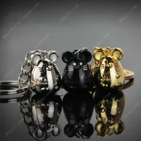 Keys Chunky Rat Mouse Keychain Fashion Trinket Car Keyfob Bag Pendant Key Chain Holder Animal Keyring for Women