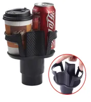 2 in 1 Twin Mounts Car Cup Coffee Holder with Adjustable Base Soft Drink Can Bottles Stand Mounting Auto Accessories5396568