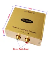 Convertisseur audio stéréo à mono avec sortie d'isolement stéréo stéréomono adaptateur1881335