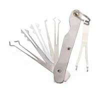 GOSO car foldable lock pick set contains five different sized lock picks and a Y type tension wrench4784977