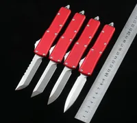 Высококачественный Red UTX85 Автоматические ножи боевой тактический нож Черно -белый D2 Blade T66061 Авиационный алюминиевый сплав на открытом воздухе SUR1099545