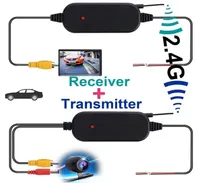 24 Ghz Wireless Rear View Camera RCA Video Transmitter and Receiver Kit for Car Rearview Monitor FM Transmitter Receiver9863490