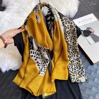 Scarves 2022 Design Brand Women Scarf Fashion Print Cotton Spring Winter Warm Hijabs Lady Pashmina Foulard Bandana Plaid