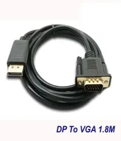 18M DisplayPort to VGA Converter Cables Adapter DP Male to VGA Male Cable Adapter 1080p Display Port Connector for Macbook HDTV p5125687