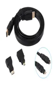 1080P HDMI Cable HDMI to MiniMicro Adaptor Kit Set For HDTV Android Tablet PC TV Laptop Universal Black5379133