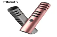 ROCK Professional Condenser KTV Microphone Audio Studio Vocal Portable Wired Handheld Karaoke Microphone for Smartphone Speaker6714775