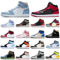 2023 Cheaper 1s men basketball shoes 1 Hyper Royal Banned Bred Shadow Chicago women mens trainers sports sneakers Breathable Wholesale JORDON