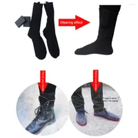 Sports Socks Rechargeable Thermal 3 Temperature Adjustable Unisex Outdoor Water Resistant For Camping Ski Backpacking