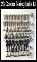 Fairing bolts full screw kit For HONDA CBR600RR 03 04 05 06 CBR600 RR CBR 600 RR 2003 2004 2005 2006 Body Nuts screws nut bolt kit7413779