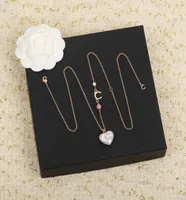 2022 Topkwaliteit Charme hanger ketting met hartvorm Een sprankelende diamant voor vrouwen bruiloft sieraden cadeau hebben doosstempel ps78926084280