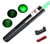 Laseraanwijzers 303 Green Pen 532NM Verstelbare Focus Batterij en batterijlader EU US VC081 05W SYSR6609181