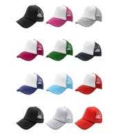 Whole Summer Plain Trucker Mesh Hat Snapback Blank Baseball Cap Adjustable Size5032471