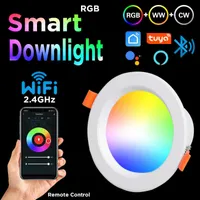 Downlights Led Down Light Smart Spot LED Downlights RGB Dimming 5W 7W 9W WIFI Ceiling Spot Light Indoor Lighting Recessed Bluetooth Lamp T221206