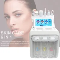 Multi-Functional Beauty Equipment 6 in 1 Hydrogen Oxygen Small Bubble Facial Beauty Machine H2O2 Hydro Dermabrasion Rejuvenation Tightening Skin Care Face Spa