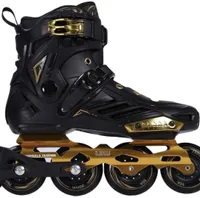 Liku Neutral Black Gold Fitness Inline Skates 고품질 전문 롤러 스케이트 멋진 플랫 신발 초보자 9368647