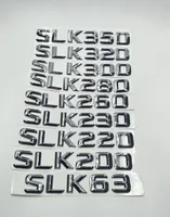 Для Mercedes Benz SLK Class W171 SLK63 SLK200 SLK220 SLK230 SLK260 SLK280 SLK300 SLK320 SLK350 CAR Chrome Alphabet Sticker E9337186