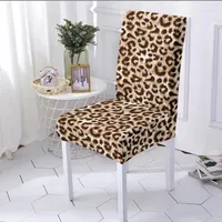 Chair Covers Computer Cover Leopard Arm Stretch For Restaurant Banquet Wedding Office Furniture Protector Decorations