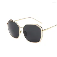 Sunglasses Of Glasses Women Vintage Polygon Alloy Chassis Summer Style Brand Designer Oculos