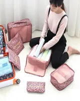 Bolsas de lona de alta calidad 6pcsset Travel Luggage Packing Cube Organizer Bag Bag Nylon Mesh Bouch Almacenado de almacenamiento de 9 colores Velling6873323