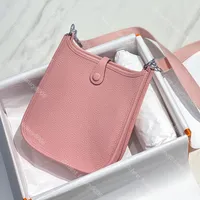 9A العلامة التجارية الفاخرة الأصلية حقيبة الكتف الحرفية H Designer أزياء Evelyn Mini Clutch Handbag Leather Original مع مجموعة كاملة من عبوة مربع الهدايا المتميزة