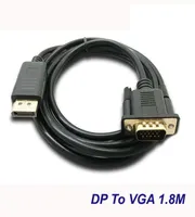18M DisplayPort to VGA Converter Cables Adapter DP Male to VGA Male Cable Adapter 1080p Display Port Connector for Macbook HDTV p5864630