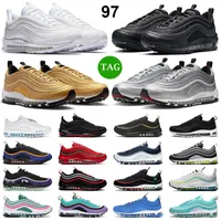 air max 97 Hombres Mujeres Running Shoes Sean Wotherspoon Triple Blanco Blanco EE.UU. Ghost Silver Bullet 97S Mens Trainers Deportes Zapatillas deportivas