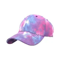 Ball s New Fashion Baseball Adjustable Tie Dye Summer Men and Women Trends Couples Colored Elastic Cap Outdoor Sports Sun Hat 1206
