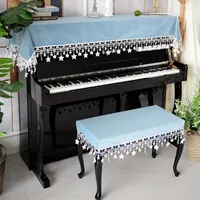 Chair Covers Korean Dustproof Cloth Piano Cover Blue Pink With Stars