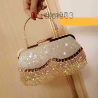 CC Even Bag Woman Dinner Bag New Diamond Studded Tassel Banquet Evening Dress Cheongsam Versatile Messenger Handbag
