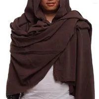 スカーフの男性フードマントスタイリッシュな男性の中世の衣装1サイズのショール