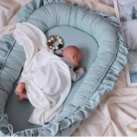 Nido para dormir para el riel de bebé para la cuna de la cama con almohada Playpen Cot Infante infantil Cuna colchón de ducha Regalo 221205