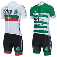Racing Sets Green TAVIRA Cycling Jersey Pants Culottes Uniform Ropa Ciclismo Men MTB Pro Team Bike Maillot Shorts Clothing