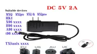 Adapter Power Box z Android TV dla x96 Minit95v88a5x Max x88 H96 konwerter ACDC Power Charger 5V2A UK UE AU US Plug AC Plug9046712