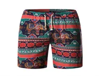 MEN039S ETHNIC DRINTED Leinen Baumwoll -Multipocket Overalls Shorts Mode Pant Quick Trockensportswear Jogger Beach Kurzpants 3183328519